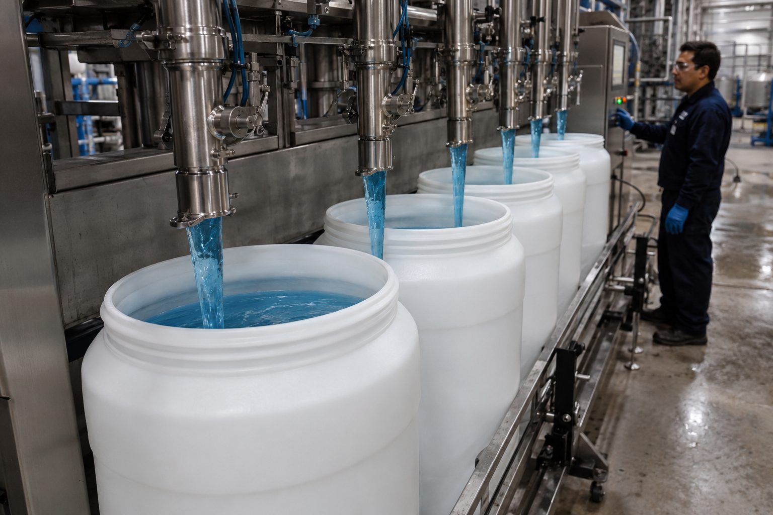 Agua desmineralizada para fabricación de detergentes y anticongelantes